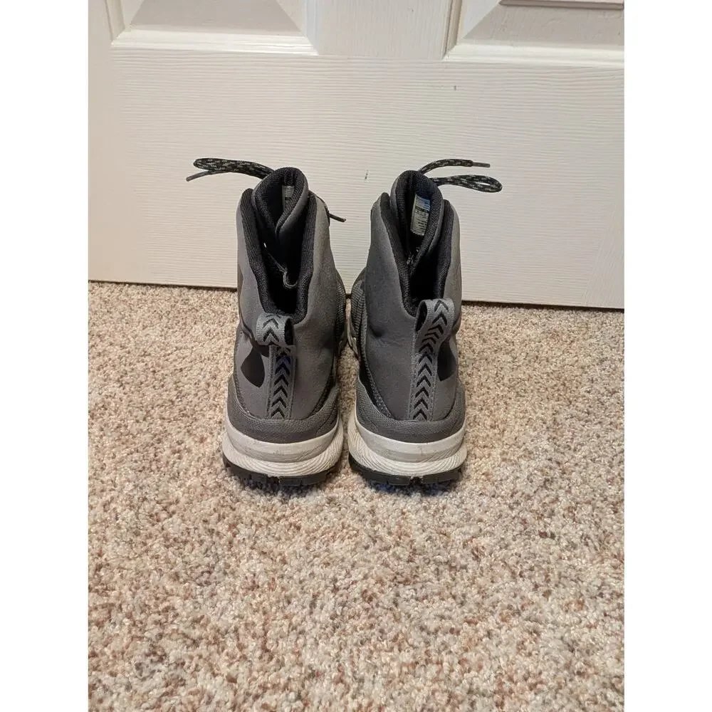Under Armour Verge Mid GTX Hiking Boots Men 9 Black Gray Waterproof Michelin